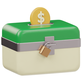Ramadan charity box icon 3d render illustration png