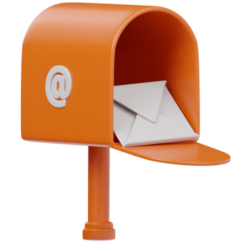 Mailbox icon isolated 3d rendering illustration png