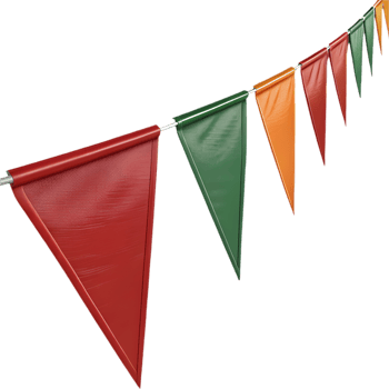 Triangular pennant clipart for vibrant party designs and decorations. . png