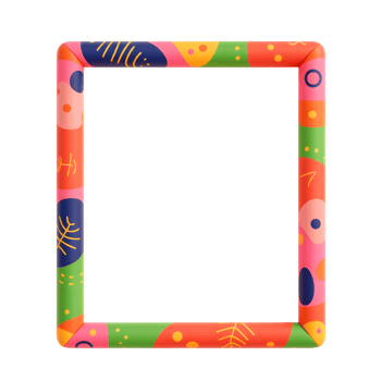 Colorful Abstract Frame for Pictures and Art png