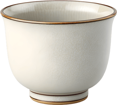 Authentic vintage Japanese tea cup clipart for creative design projects. . png