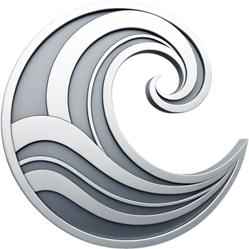 Minimalist wave logo design for professional modern branding and marketing. . png