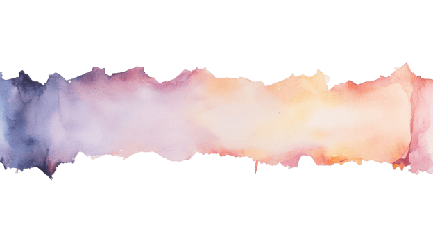 Abstract Watercolor Landscape in Soft Pastel Hues png