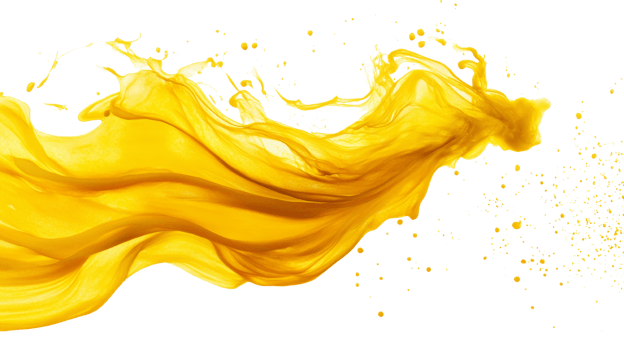 Dynamic Splash of Golden Liquid Flowing png
