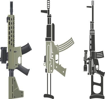 Gun Shop Rifle Display vector