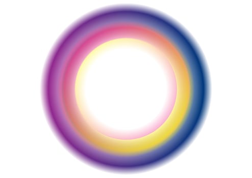 Colorful smooth circular rings abstract futuristic background vector