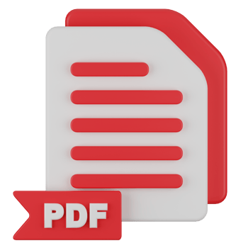 3D PDF Document Icon png
