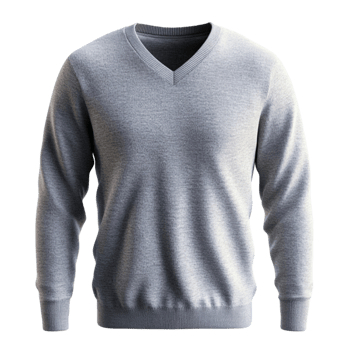 High-Quality Winter V-Neck Sweater with Soft Knit Texture png