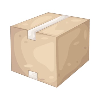 delivery cardboard box Illustration vector