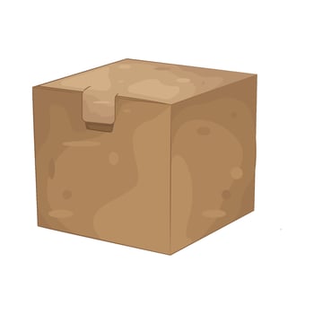 Illustration of delivery cardboard box vector