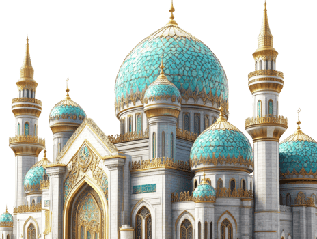 Majestic Mosque Architectural Details Displaying Exquisite Design png