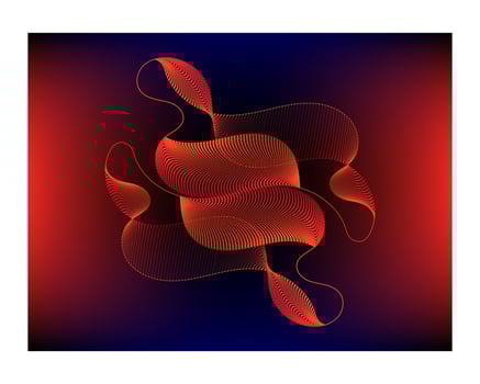 Colorful digital line art background shiny wave with lines blend wallpaper for design vector
