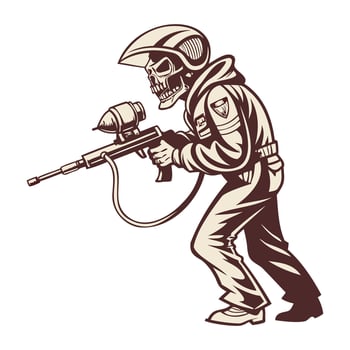 Gunmen Silhouette Illustration vector