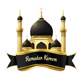 Elegant Ramadan Kareem Mosque Design Illustration png