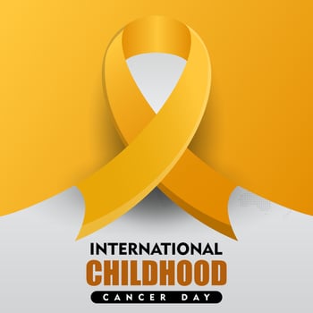 International Childhood Cancer Day observed every year on february. Health Awareness of children vector