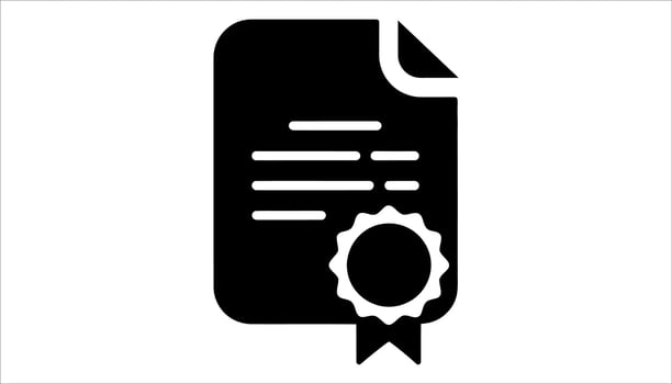 Clipboard silhouette icon. checklist pencil icon illustration vector