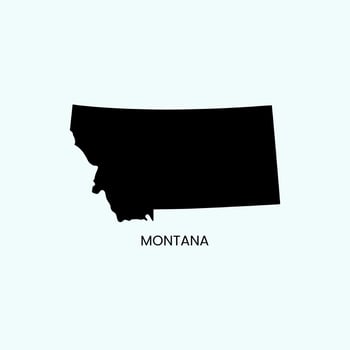 Montana Map Stock Illustrations. vector