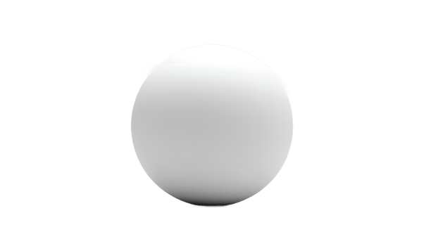Perfect White Sphere 3D Render Minimalist Background png