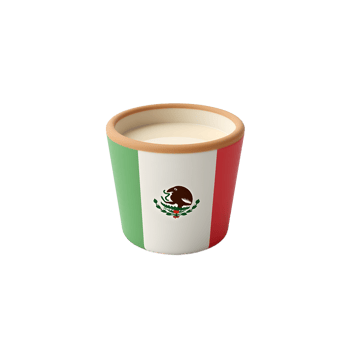 Mexican Horchata Drink in Traditional Cup png