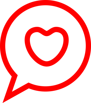 red Hearts love valentine shape symbol icon speech illustration design png