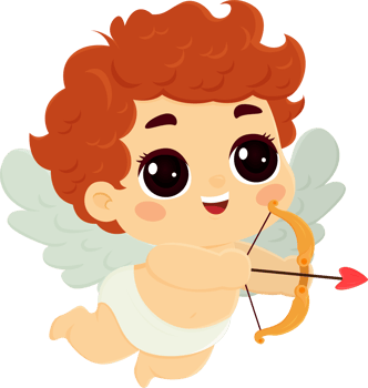 cupid character cute cartoon for love valentine illustration design png
