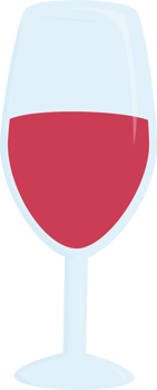 A red wine glass, a symbol of celebration and drink png