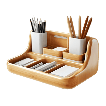 Isolated Desk Organizer Featuring Storage for Stationery png