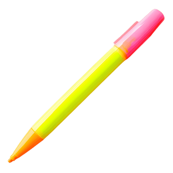 Neon Highlighter in Vibrant Shades for Focus png