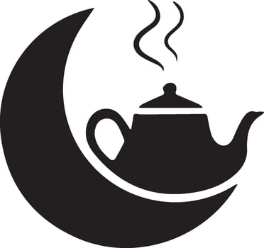 The teapot icon design symbol of Ramadan Kareem vector