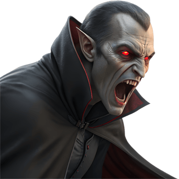 Spooky Halloween Clipart of Dracula for Haunted House Party. . png