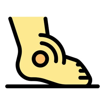 Foot heel pain, ankle injury, orthopedic health, medical problem, bone disease, trauma, fracture, sprain vector