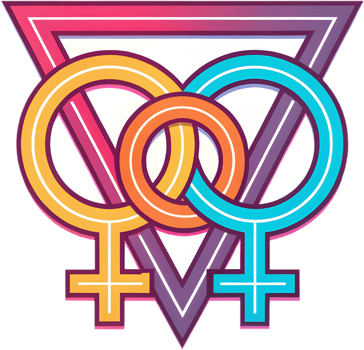 Colorful unity symbols clipart designed for LGBTQ equality. . png