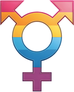 Stunning gender diversity clipart showcasing LGBTQ empowerment. . png