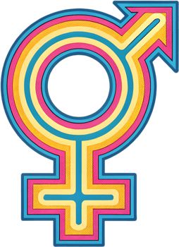 Vibrant pride symbols clipart celebrating LGBTQ history. . png