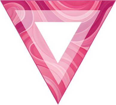 Pink Triangle LGBTQ Symbol for Awareness and Love. . png
