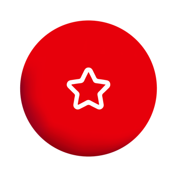 A red star on a black background png