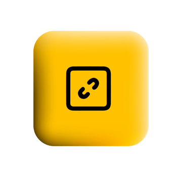 A yellow square button with a black square png