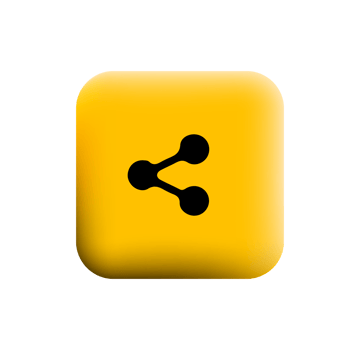 A yellow square button with two black circles png