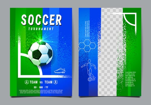 Soccer tournament, posterTemplate , Football Match vector
