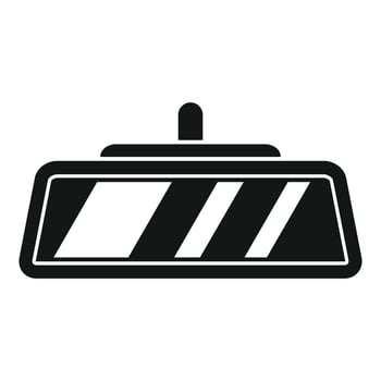 A black and white image of a traffic light vector