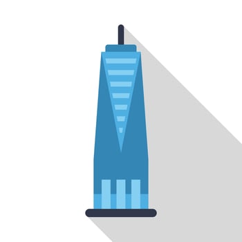 One world trade center reaching for the sky in new york city vector