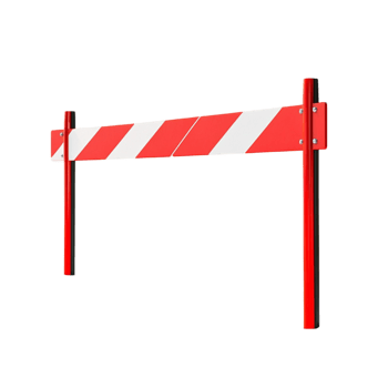 A red and white barrier png