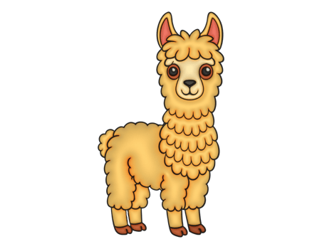 3d alpaca cartoon png