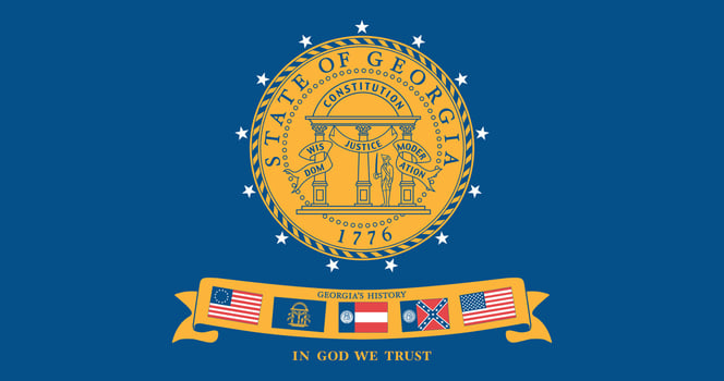 Georgia 2001 2003 Flag Illustration Premium Quality vector