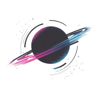 Abstract Artistic Depiction Of A Planet With Rings png