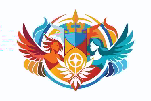 The logo for the international women's day vector
