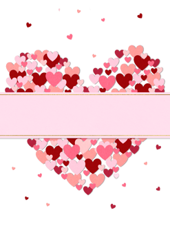 Valentines day hearts love clipart background png