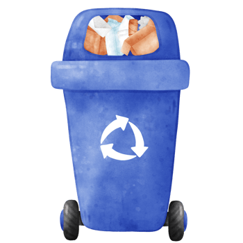 Paper Trash Bin, Recycle Paper Bin, Waste Paper Disposal png