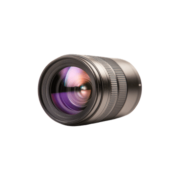 High-quality camera lens showcasing vibrant reflections for photography enthusiasts. png
