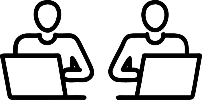 Two busy diverse business men company employees using laptops working in office Professional young businessmen colleagues workers typing on computer technology at office workplace Set 3 vector